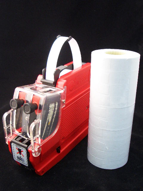 

[ Fly Eagle ] New MX-6600 2 Line Red Price Label Gun with 30 Rolls Labels 500 Red Tags
