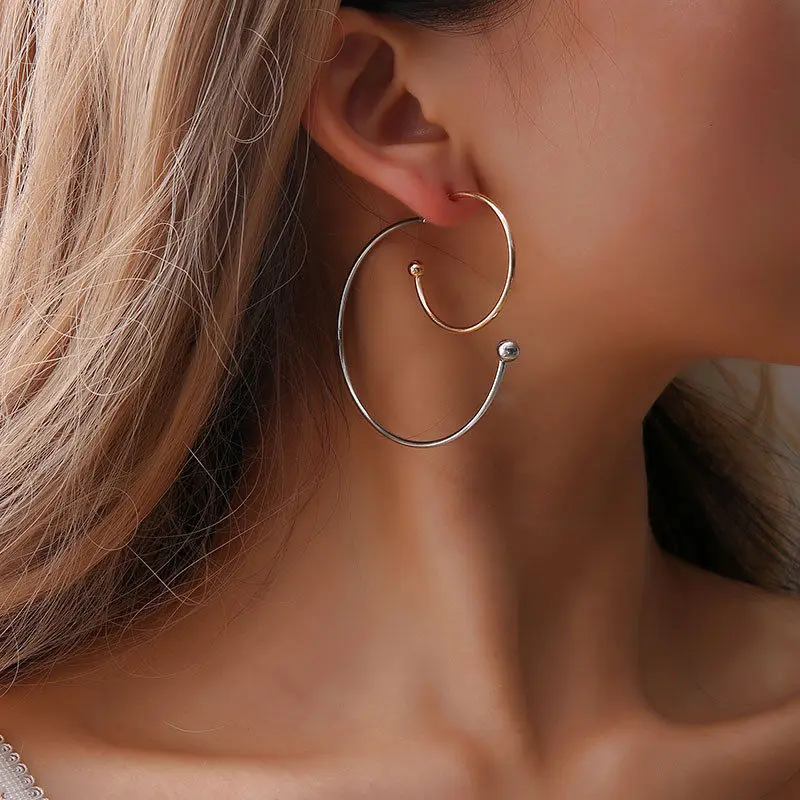 

Earrings Unique Metal geometry Ear ring