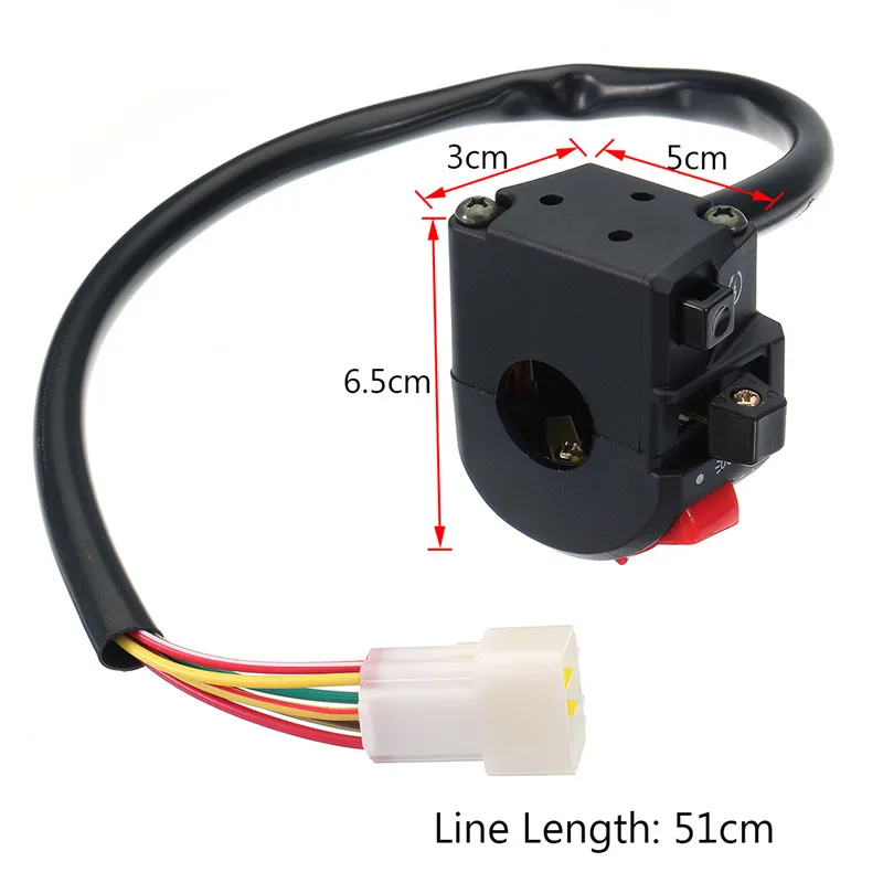 7/" мотоциклетные переключатели моторный рожок кнопка поворота сигнала Электрический противотуманный фонарь Пуск 22 мм Руль управления переключатель
