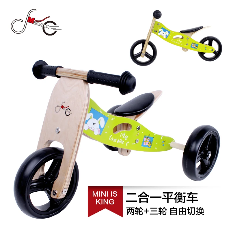 three wheel wooden walker for babies