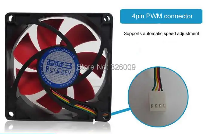 4pin PWM fan 80 мм, 8 см вентилятор, снимается и стирается, компьютер, чехол кулер, PC чехол вентилятор, компьютер, чехол, радиатор, PcCooler F89