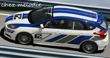 

ST-R style Original design top quality car whole body film sticker paper for Ford Fiesta FOCUS