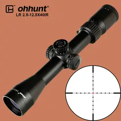 Ohhunt Охота LR 2,5-12,5X40 ИК прицел Mil Dot Red Lighting оптические прицелы стекло Выгравированная сетка башни W/замок высоты