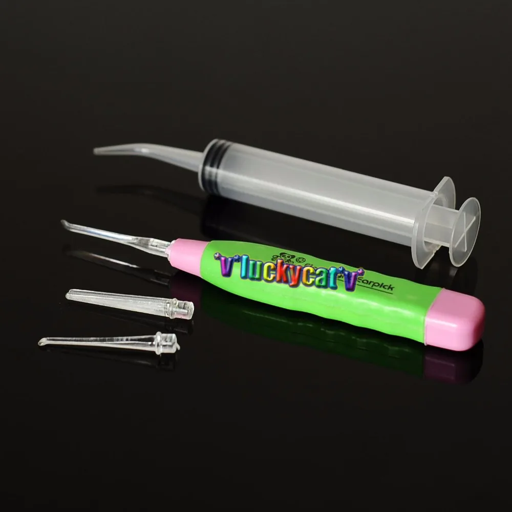

Tonsil Stone Removal Tool LED Light with 3 Adapters+1PC Irrigation Syringe