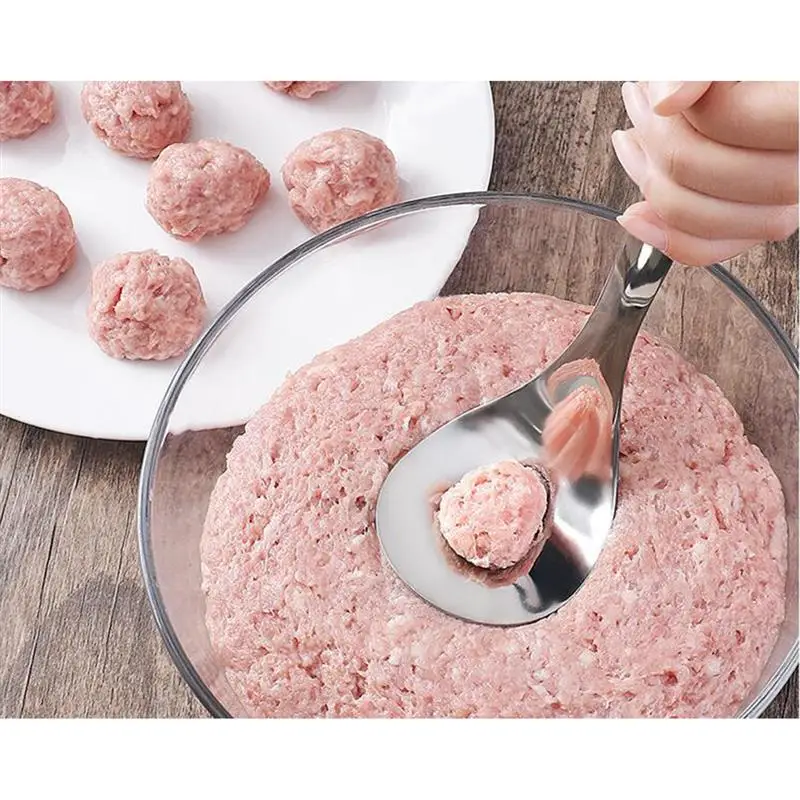 2 шт. Meatball Maker антипригарный креативный аппарат для приготовления фрикаделек инструмент с сервировочной ложкой