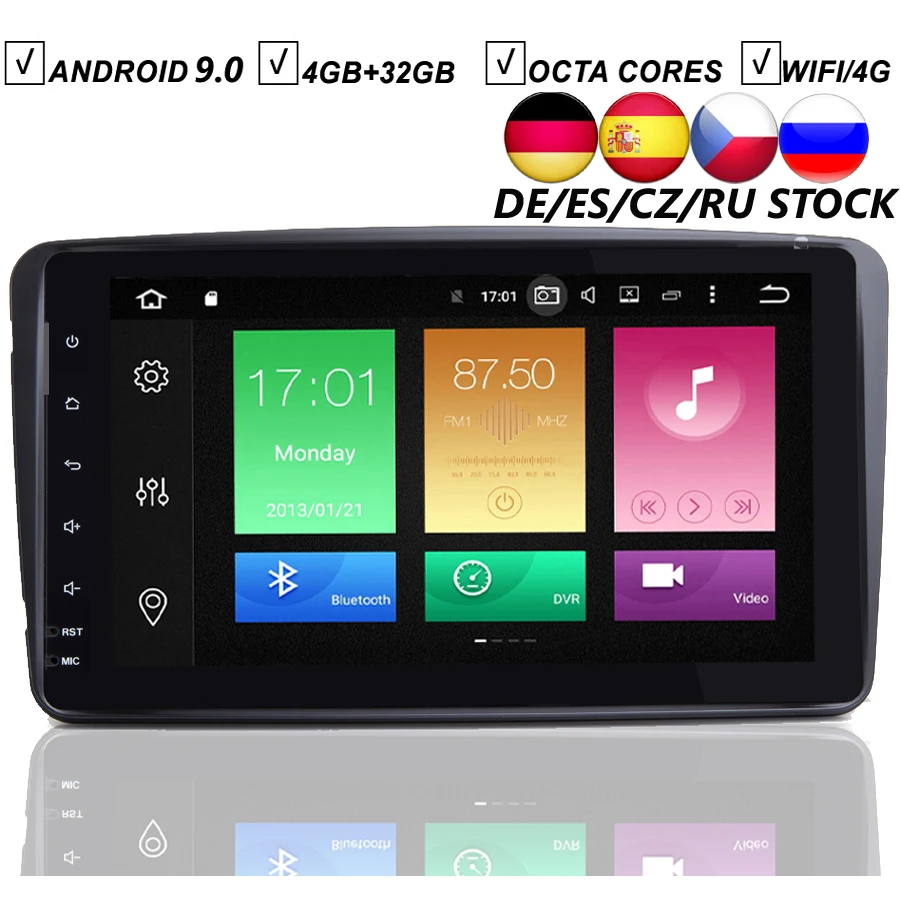 

8 Full Touch Android 9.0 Car DVD GPS Player For Mercedes Benz W209 W203 W168 W163 Viano W639 Vito Vaneo 4G RAM 32G ROM WIFI DAB+