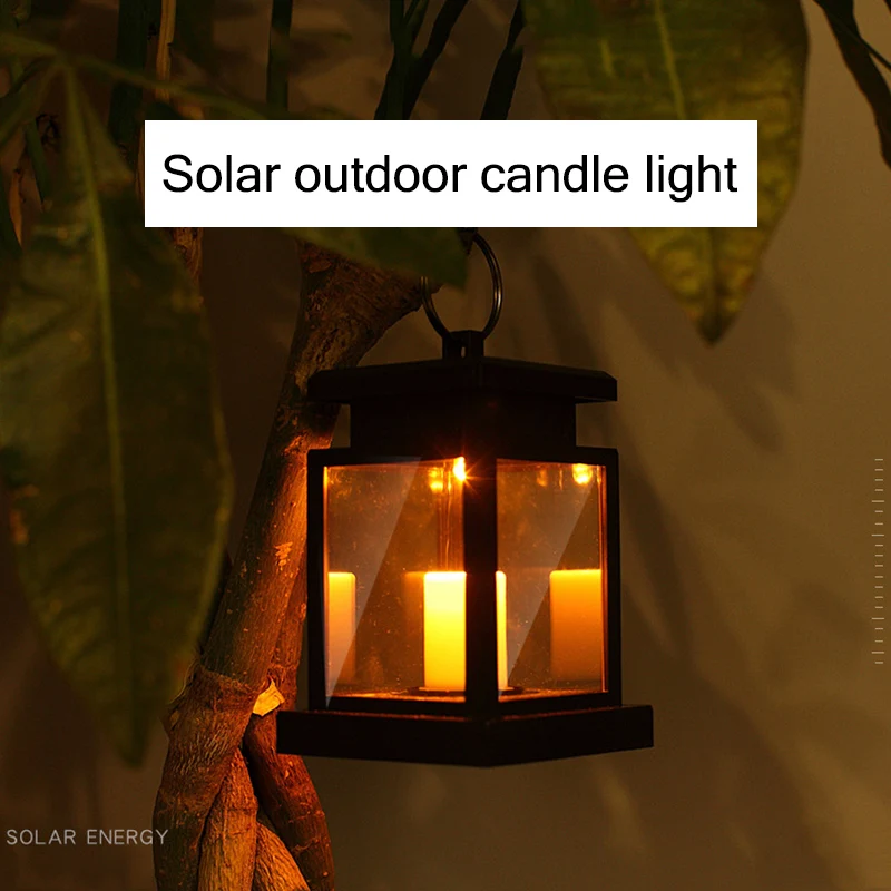 

Garden Solar Powered LED Candle Lantern Hanging Table Light Outdoor Decor Lamp JDH99