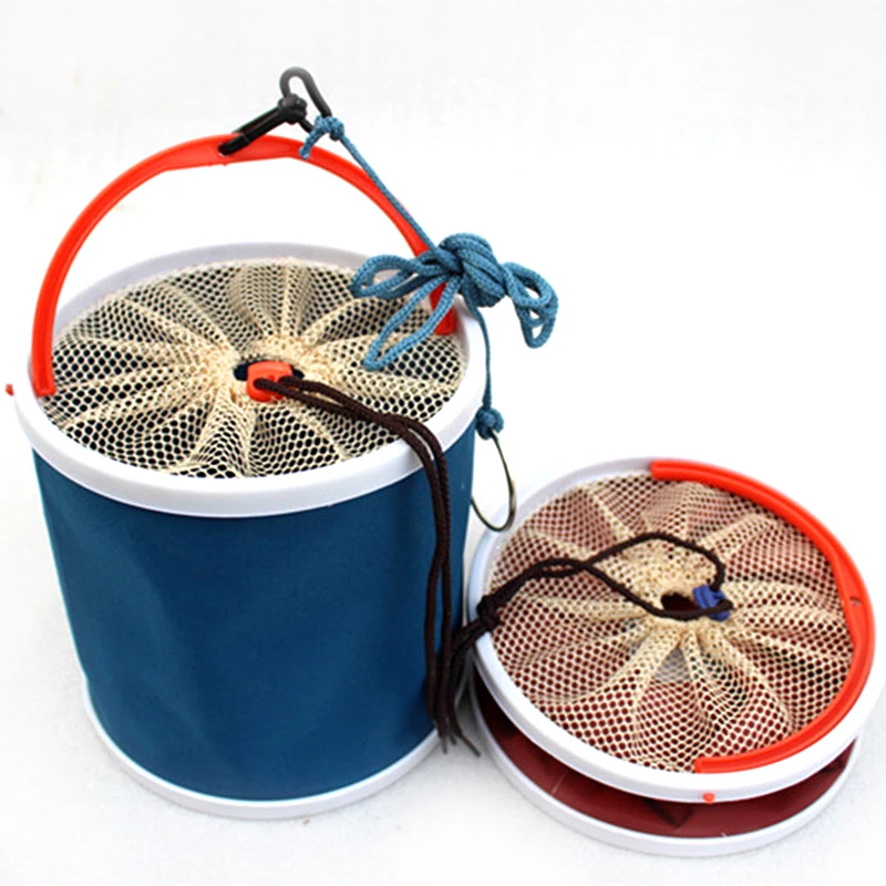 Vissen Folding Bucket Thick Canvas Folding Bucket, Barrels ...