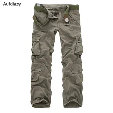 Aufdiazy мужские осенние тактические военные брюки с несколькими карманами свободные мужские спортивные походные охотничьи брюки для кемпинга JM112