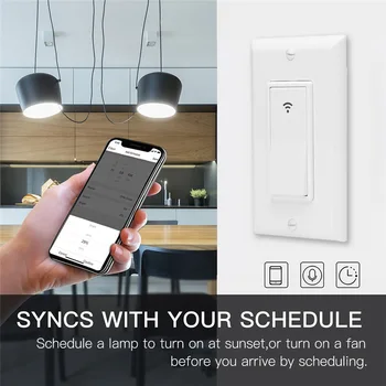 

Smart Switch WiFi Mobile Phone Remote Control In-Wall Installation for Home Light JDH99