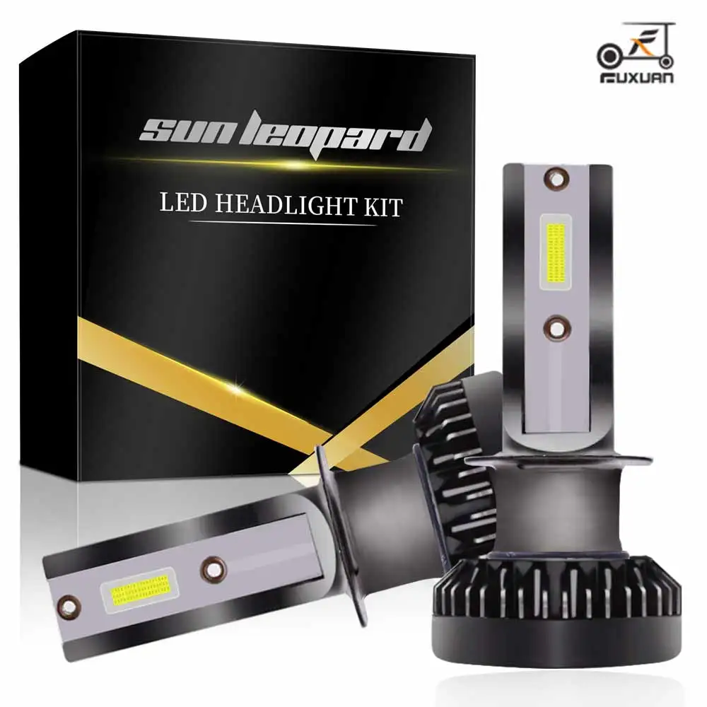 

FUXUAN 2PCS H7 LED 8000LM/PAIR Mini Car Headlight Bulbs H1 LED H8 H9 H11 Headlamps Kit 9006 HB4 9005 HB3 9012 Auto LED Lamps