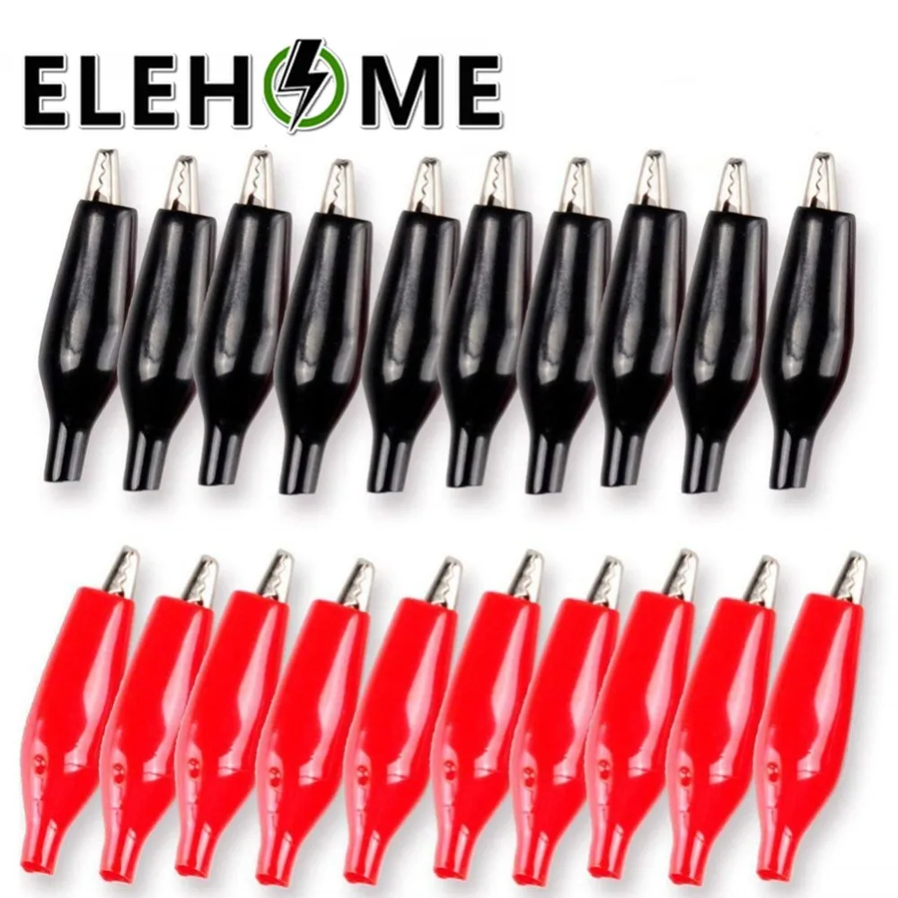 

28MM G98 Metal Alligator Clips Electrical DIY Test Leads Crocodile Clips Roach Clip Test Jumper Wire Clamps with Plastic XF30
