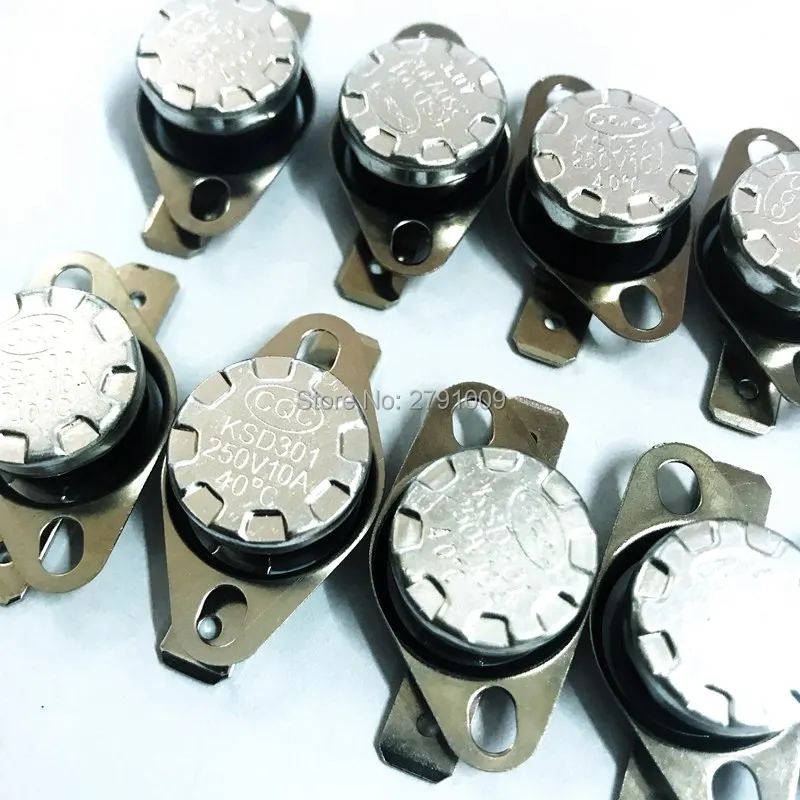 10 шт. KSD301 40C NC NO 10A 250V нормально закрытый открытый 40 градусов без постоянной