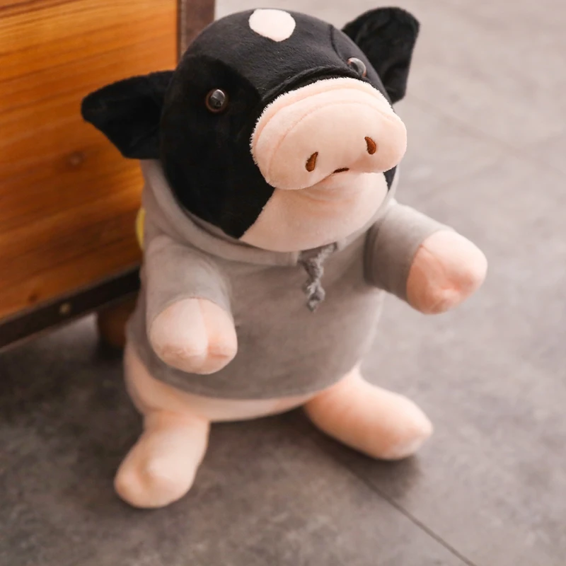 

Cartoon Piggy Plush Black Spotted Pig Stuffed Doll Soft Animals Plush Toys Kids Boys Girls Birthday Gift