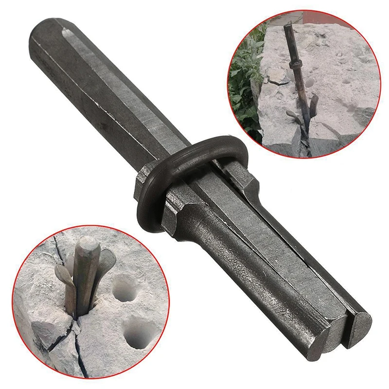 

5/8'' Plug Wedges and Feather Shims Concrete Rock Stone Splitter Hand Tool