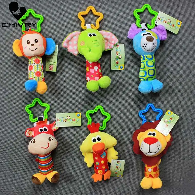 

New Baby Rattles Toys New Infant Baby Plush Toy Bed Wind Chimes Rattles Toy Stroller Newborn Kids Crib Bed Hanging Bells Toys
