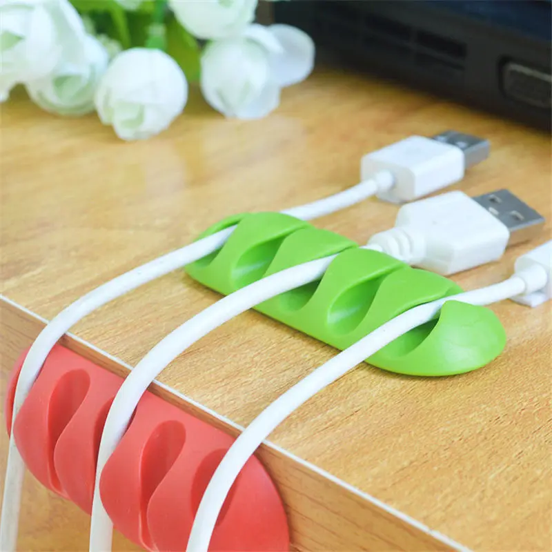 

1 Unit Selectable Cable Wire Desktop Solid Line Power Cord Data Line Hub Holder Cable Wire Organizer Clip USB Charger Cord Holde