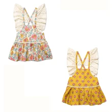 L& M/Детское платье; коллекция года; сезон весна-лето; брендовые кружевные платья с цветочной вышивкой для девочек; новая модная одежда из хлопка для маленьких детей