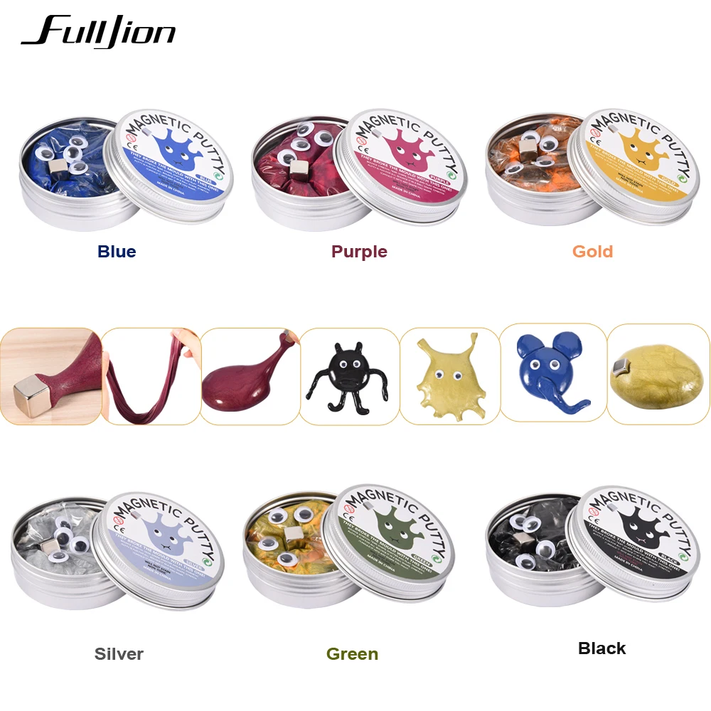 

Fulljion Slime Toys Polymer Clay Plasticine Stress Relief Toy Popular Modeling Clay Slime Kit Fluffy Soft Magnetic Pottery Wheel