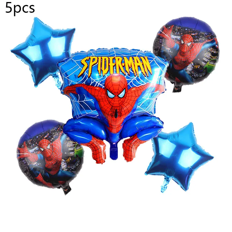 6pcs/lot Spiderman Foil Helium Balloons 30" Red Number Party Inflatable Ball Birthday Party Decoration Kids Toys Star Globos