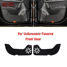Для VW Volkswagen Touareg Автомобильная Внутренняя крышка двери Защита от царапин декоративные накладки автомобиля стикер 4 шт