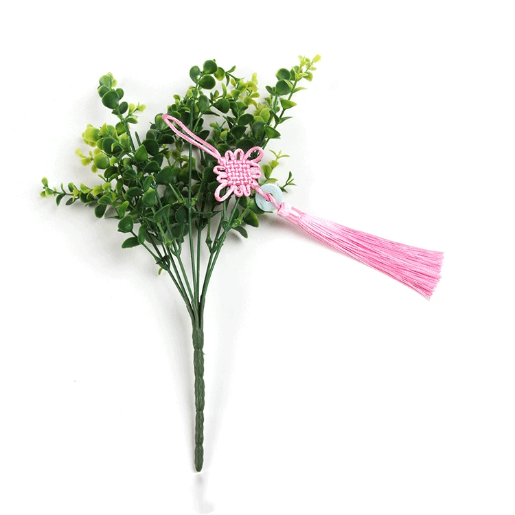 5 шт. Peace Jade китайский узел кисточки DIY кулон ювелирные аксессуары домашний текстильный занавес швейные украшения макраме