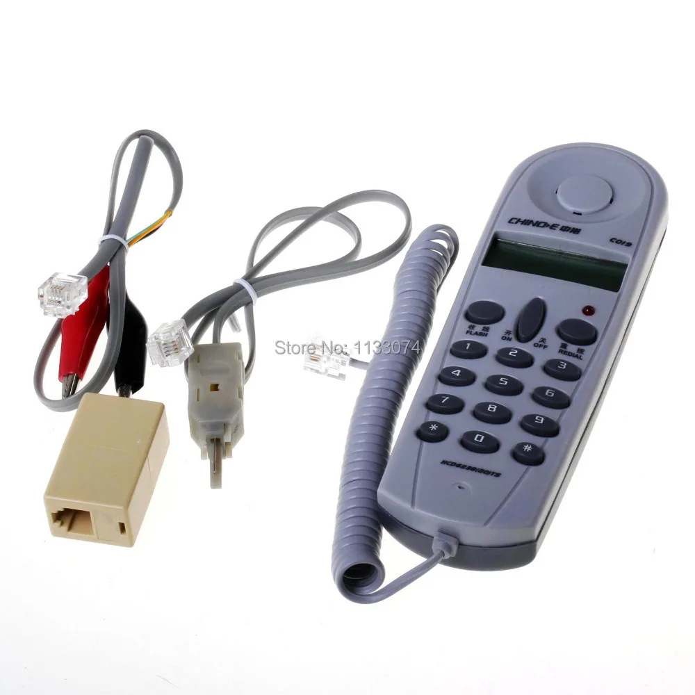 Chino E C019 Telephone Phone Line Butt Test Tester Lineman Tool Cable