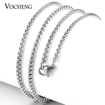 

10pcs/lot Wholesale Vocheng 50cm Stainless Steel Chain with Lobster Clasp DIY Accessories VC-211*10