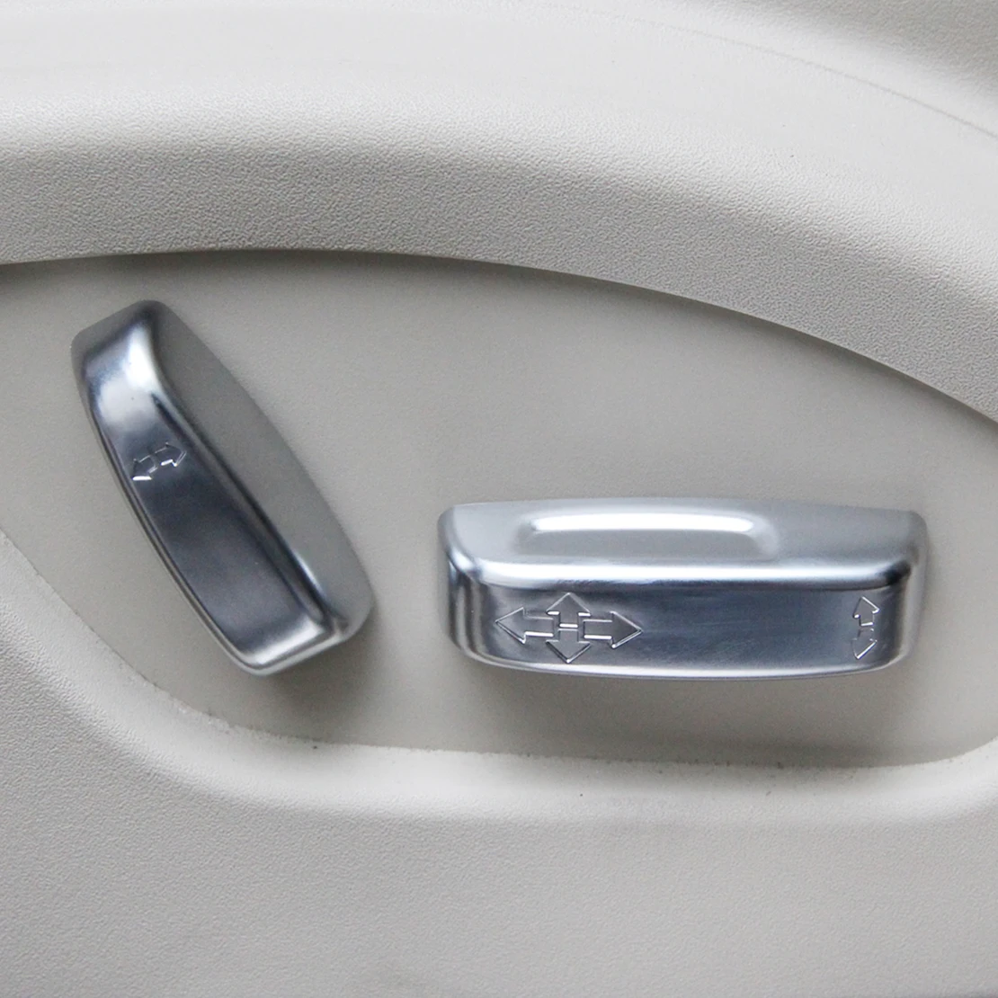 Beler, 4 шт., новинка, Хромированная ручка регулировки внутреннего сиденья, кнопка переключения, Накладка для Volvo XC60 XC70 V40 V60 S40 S60 C30 C70