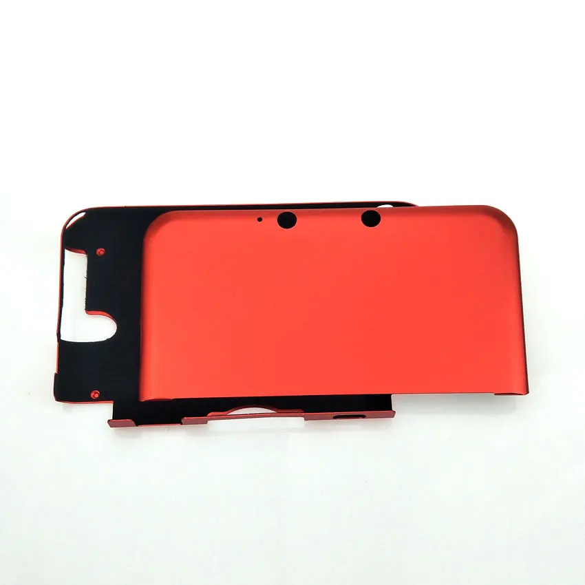 ChengHaoRan Алюминиевый жесткий металлический верхний низ A& E Лицевая панель для 3DS LL XL 3 DSLL 3 DSXL корпус Корпус Передняя Задняя крышка чехол - Цвет: Red