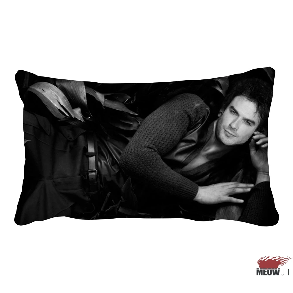 

Ian Somerhalder Multi Size Rectangle Throw Pillow Case Free Shipping