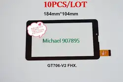 

10pcS 7inch new handwriting tablet capacitive touch screen  GT706-V2 FHX noting size and color