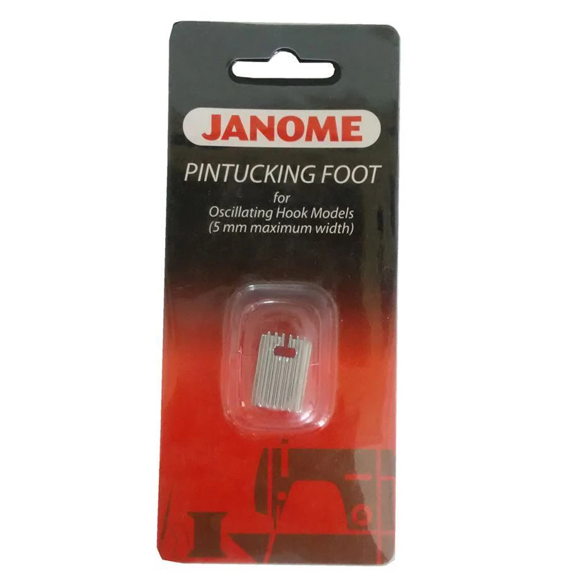 

Janome Pintucking Foot for Oscillating Hook Models (5mm maximum width) 200328003