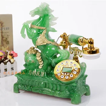 

A new high-end European antique telephone retro old villa fixed telephone home corded phone ringing tones