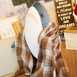 80/100 см Русские гигантская Акула плюшевая игрушка для дивана подушки моделирование кукла животных реквизит для фотосессии Home Decor День