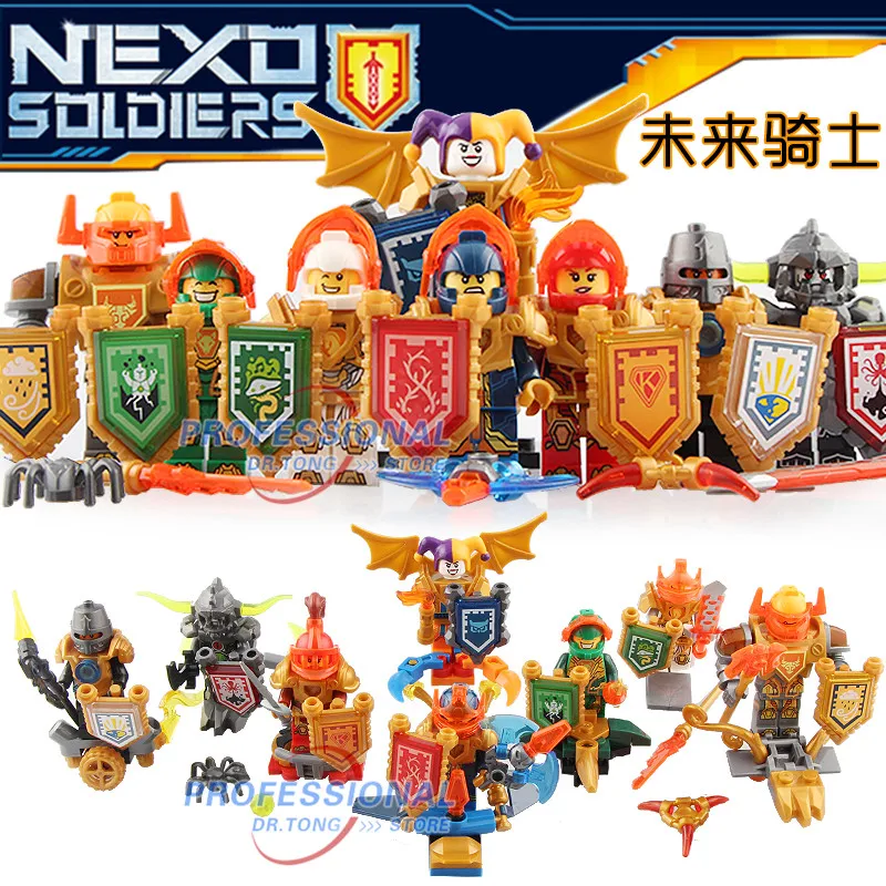 

SY1122 Nexus Knights Toys Figures Clocy Jester Macy Axl Lance Education Collection Toys Building Blocks Bricks Chindren Gifts