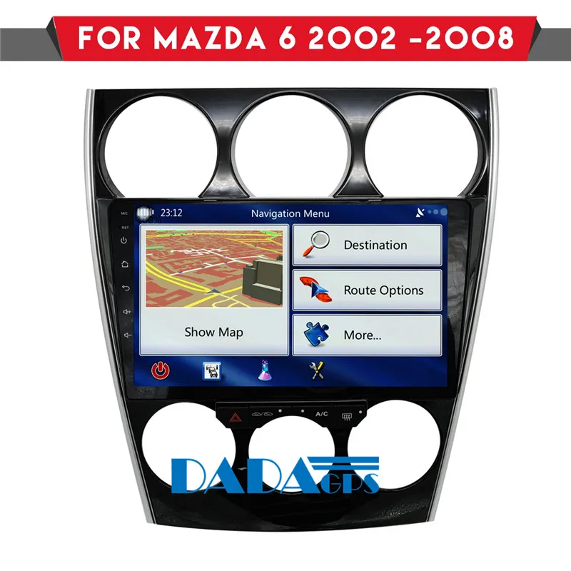 Sale Android Car Radio GPS Stereo Headunit for Mazda 6 2002 2003 2004 2005 2006 2007 2008 Car DVD Player Stereo Audio FreeMap Video 9