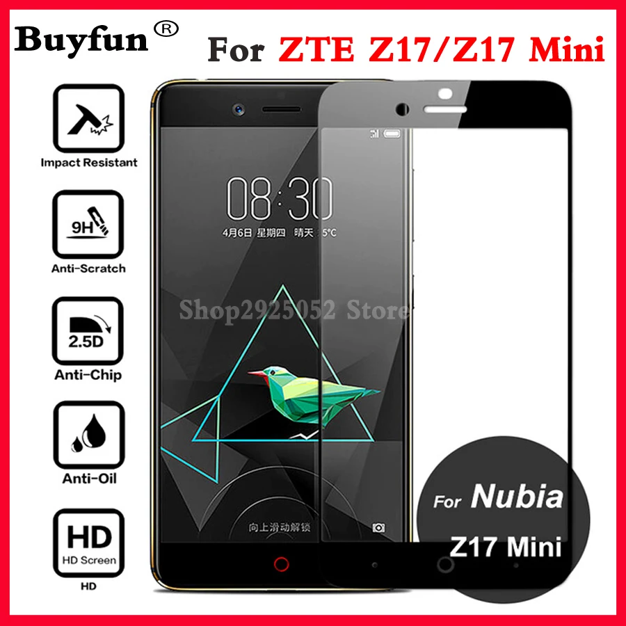 

3D Premium Full Cover Tempered Glass For ZTE Nubia z17 Mini Screen Protector protective Film For For ZTE Nubia Z 17 Mini Glass