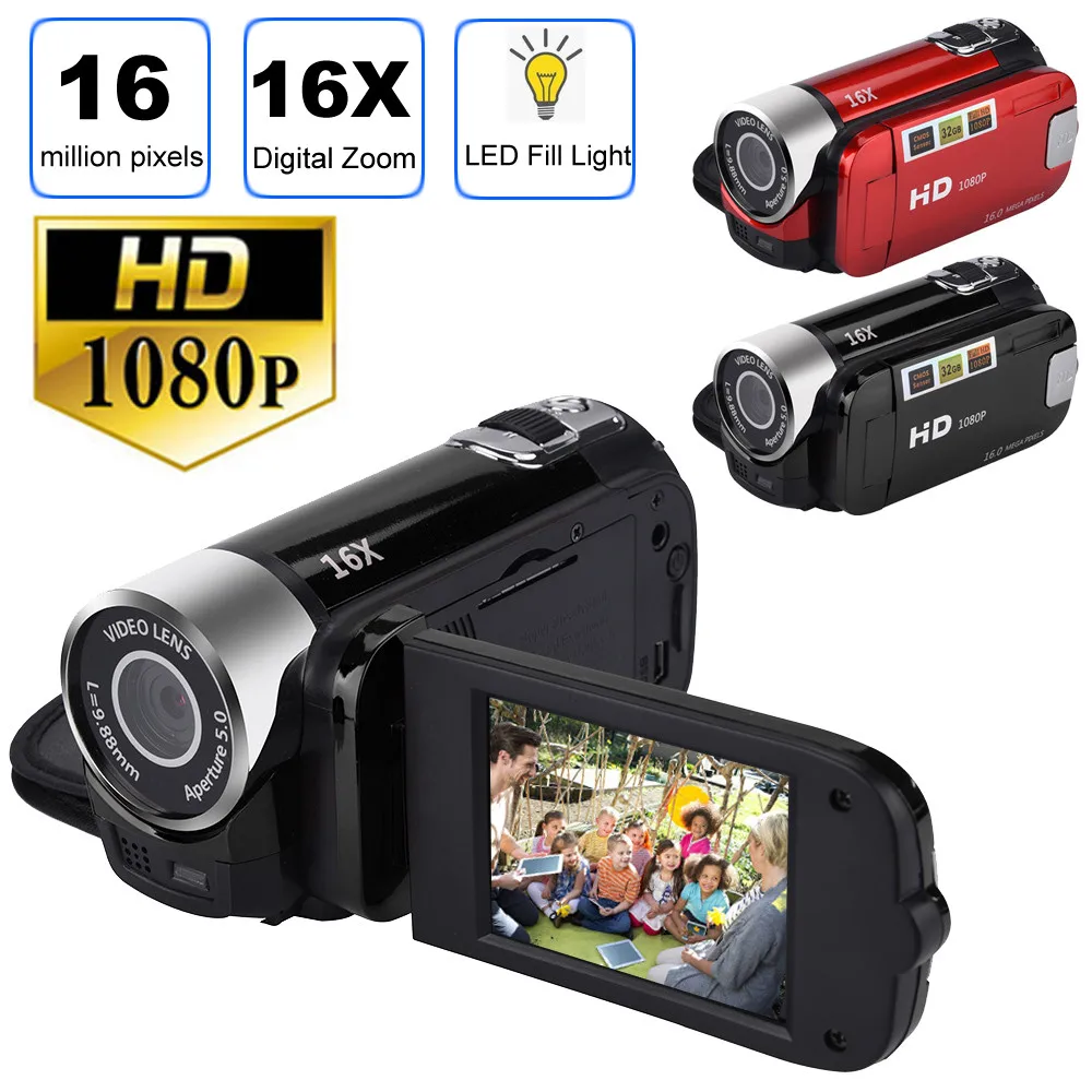 2 7 дюймовый TFT LCD HD 1080P 16MP 16X цифровой зум видеокамера DV камера p45|Любительские