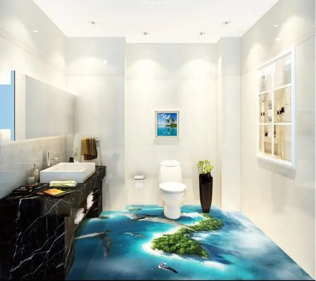 3 d pvc vloeren custom waterdichte zelf hechting Oceaan eiland ... 3 d pvc vloeren custom waterdichte zelf hechting Oceaan eiland ...