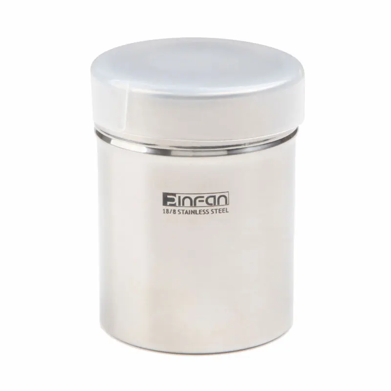 High Quality 304 Stainless Steel Steel Spice Jar Sugar Cocoa Powder Sieve Cans Coffee Sieve