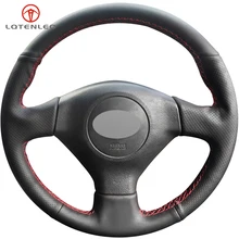 LQTENLEO черный искусственный кожаный чехол рулевого колеса автомобиля для Subaru Legacy Forester Outback Impreza 2003-2006 Saab 9-2X 2005