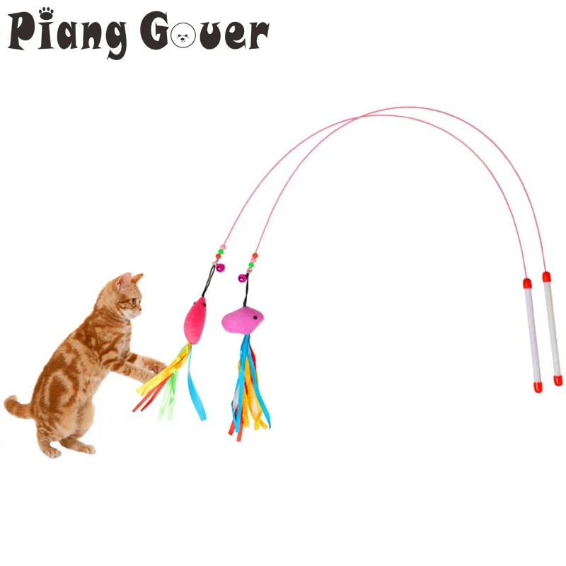 Игрушки для домашних животных кошка рыба мышь Прорезыватель прыжки, дрессировка помощь Забавный кошки Ловца игрушка с маленьким колокольчиком