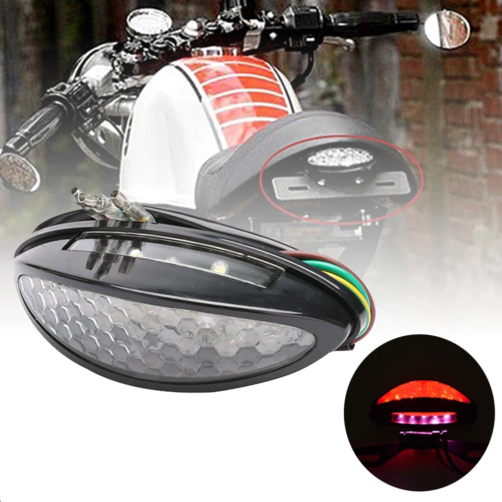 

SPEEDPARK Universal 12V 14 LED Motorcycle ATV Tail Light Rear Plate Turn Signal Stop Light
