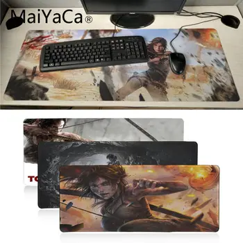 

MaiYaCa Tomb Raider Legend Beautiful Game Girl1 DIY Design Pattern Game mousepad crazy gaming mouse pad Keyboard Pad