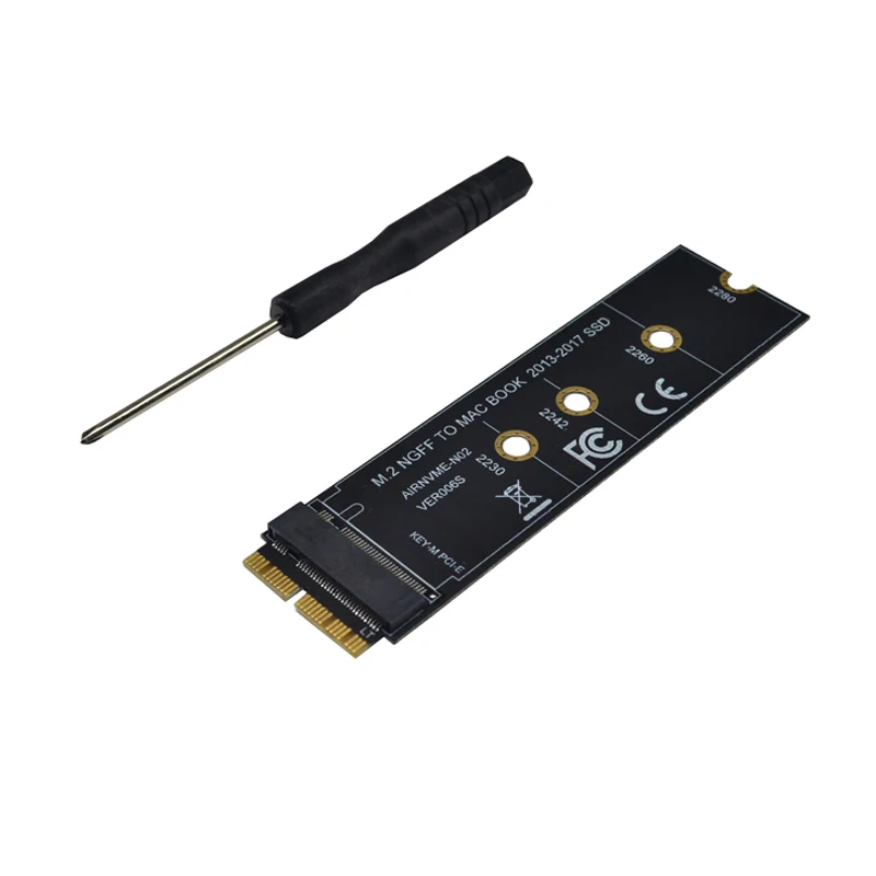 M key M.2 NGFF PCIe AHCI SSD адаптер карта для MACBOOK Air 2013 A1465 A1466 Pro A1398 A1502 A1419 2230-2280 SSD M2