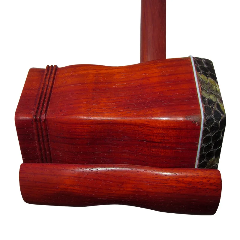 Professional 2 Strings Chinese Erhu Round Pole Hexagonal Shape Rosewood With Bow/Carrying Case/Rosin
