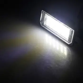 

2Pcs 12V 18SMD Error free Xenon LED License Number Plate Light Lamps For VW Golf MK4/5/6 Passat Polo CC Eos Scirocco