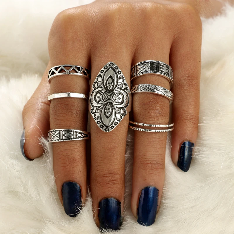 docona-Bohemia-Style-8pcs-set-Antique-Silver-Rings-Classic-Pattern-Flower-Carving-RING-WOMEN-Tribal-Knuckle