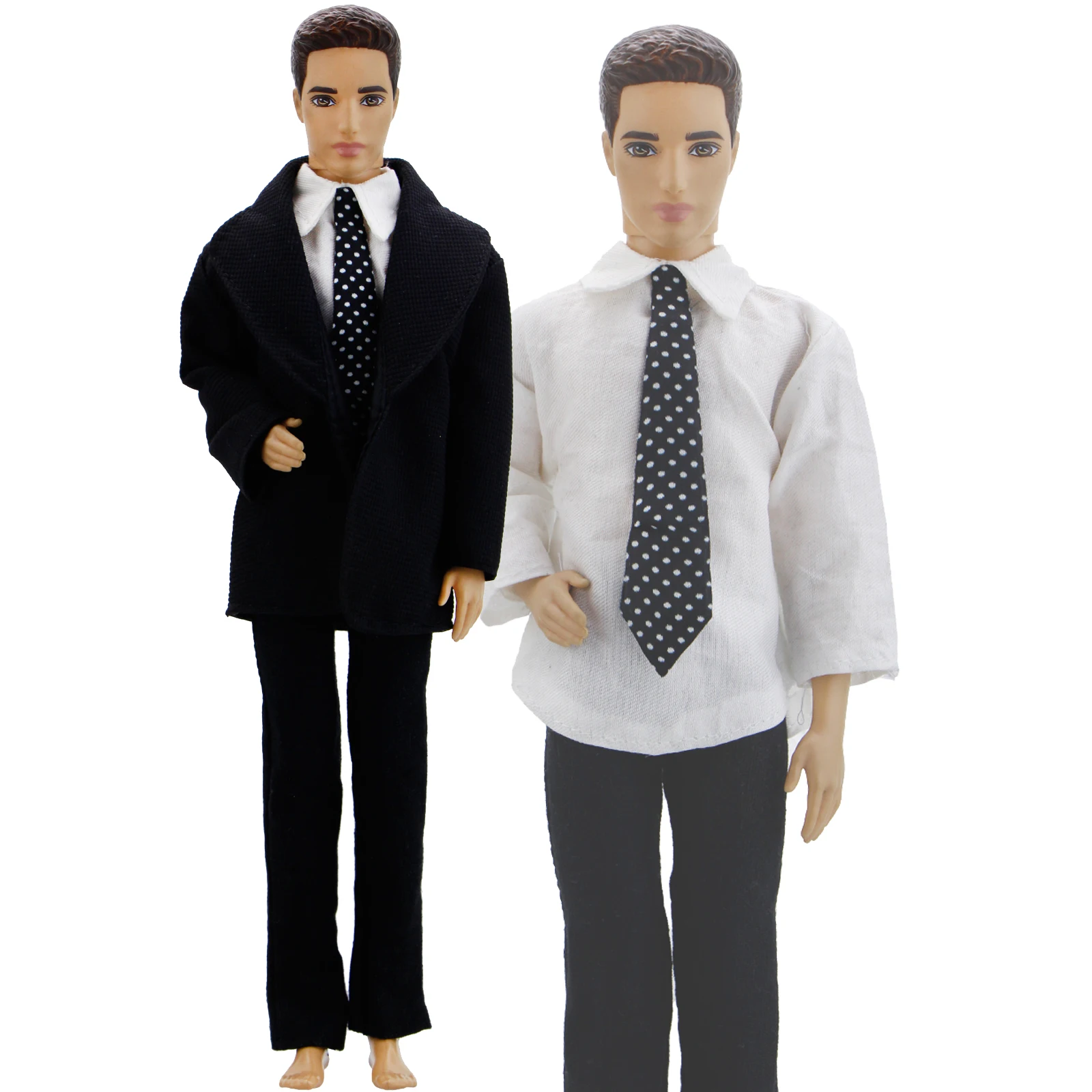 Handmade Men's Outfit Clothes for Ken Doll Daily Casual Wear Tuxedo Business Modern Suit Shirt Shoes Clothes Accessories Toys doll accessories doll clothes